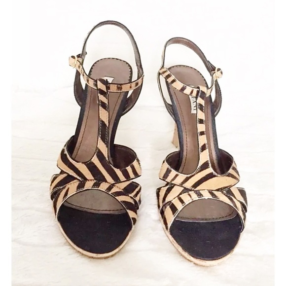 ALFANI FROST 7.5M  Pony Hair 4” Cork Stiletto - Picture 3 of 8